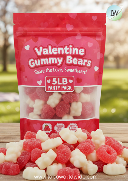 Valentine Gummy Bears (Various Sizes)