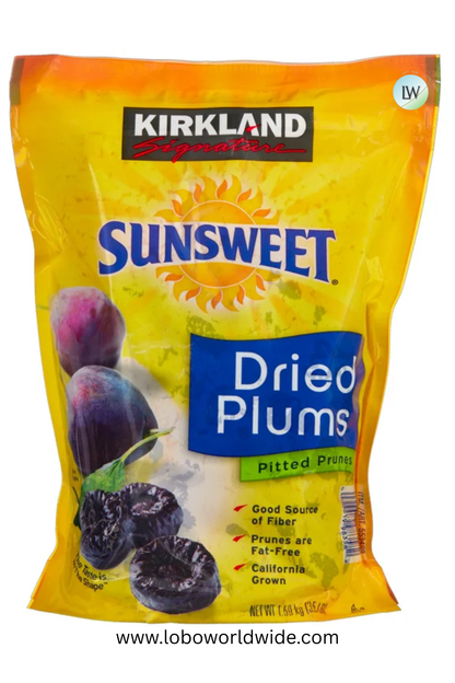 Kirkland Signature, Sunsweet Whole Dried Plums, 3.5 lbs