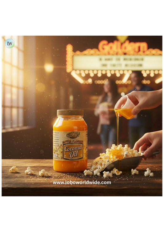 Golden Barrel 32 oz. Butter Flavored Coconut Oil - 12/Case
