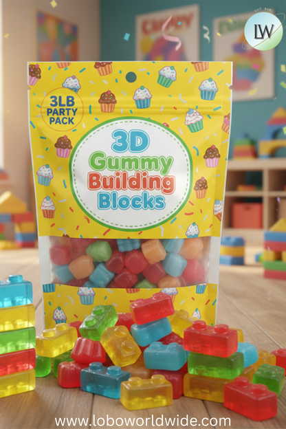 3D Gummy Building Blocks (Various Sizes)