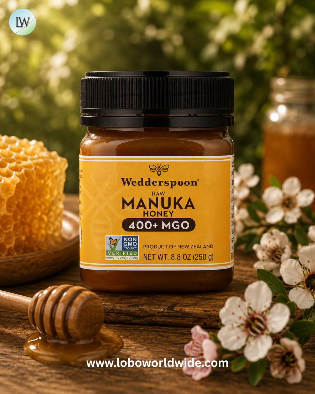 "Wedderspoon, Raw Manuka Honey, 8.8 oz (250 g)"