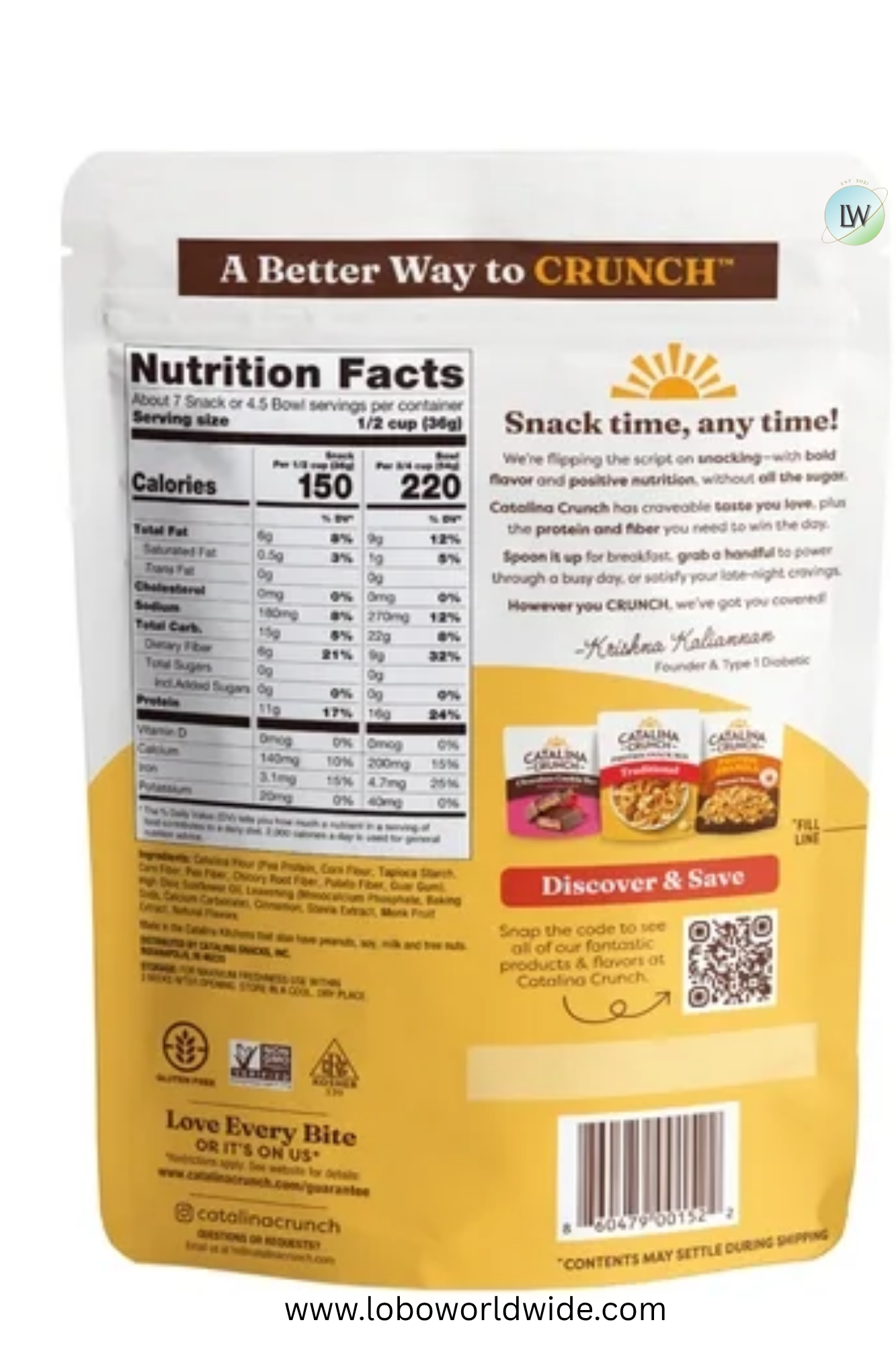 Catalina Crunch Protein Cereal, 9 oz