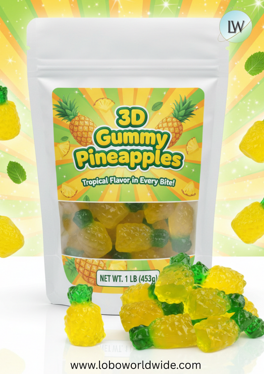 3D Gummy Pineapples(Various Sizes)