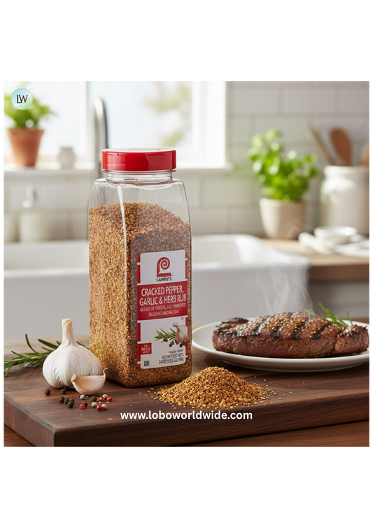 Lawry's 24 oz. Cracked Pepper, Garlic, and Herb Rub