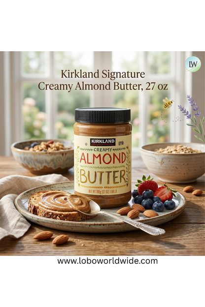 Kirkland Signature Creamy Almond Butter, 27 oz