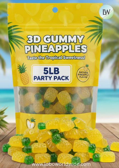 3D Gummy Pineapples(Various Sizes)