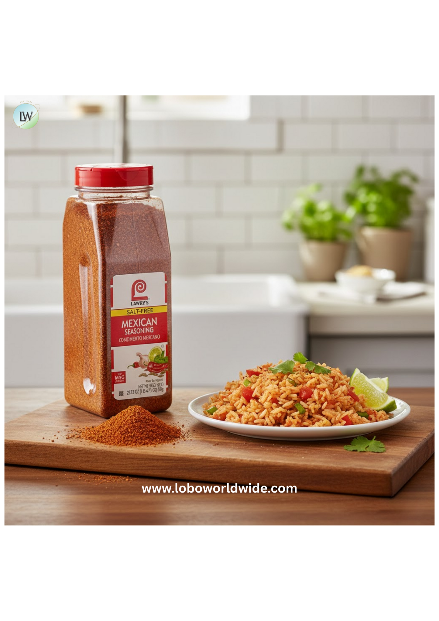 Lawry's 20.75 oz. Salt-Free Mexican Seasoning