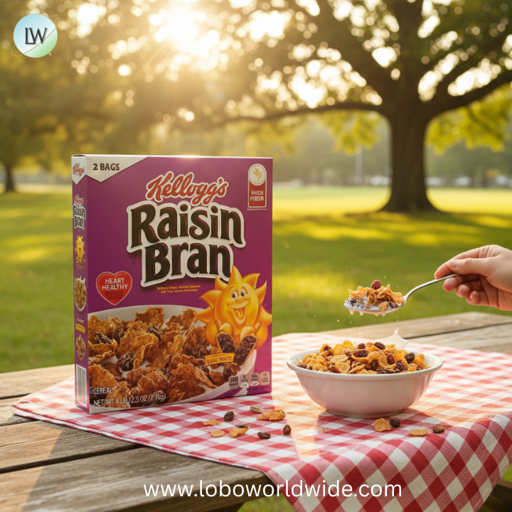 Kellogg's Raisin Bran Breakfast Cereal, 2 pk.