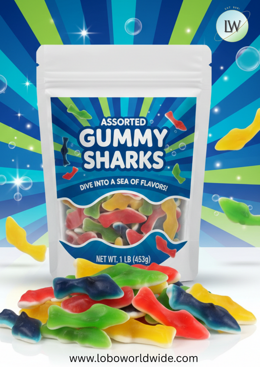 Assorted Gummy Sharks(Various Sizes)
