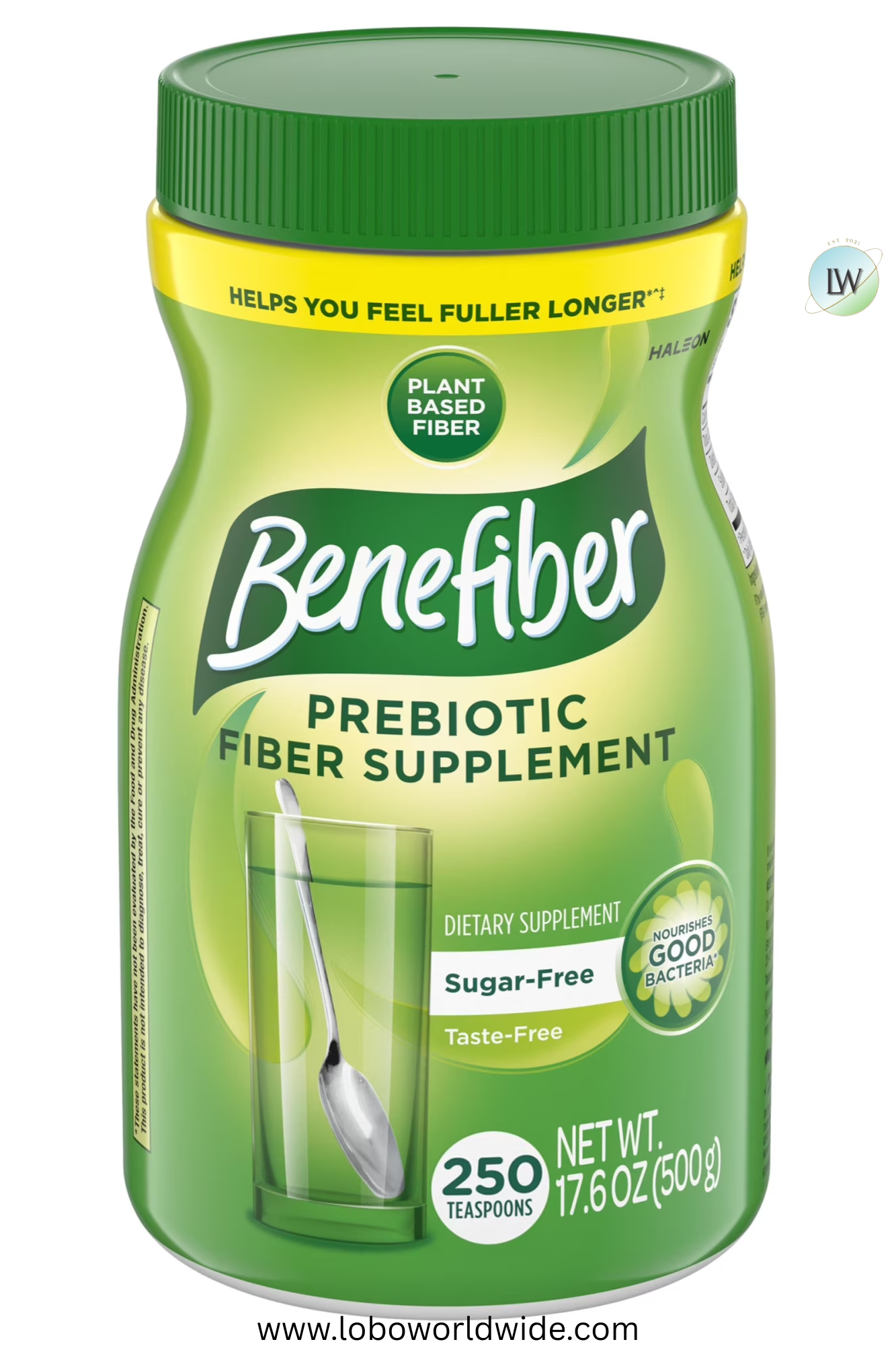 Benefiber Daily Prebiotic Fiber Supplement Powder for Digestive Health, Unflavored - 125 Servings (17.6 Ounces)