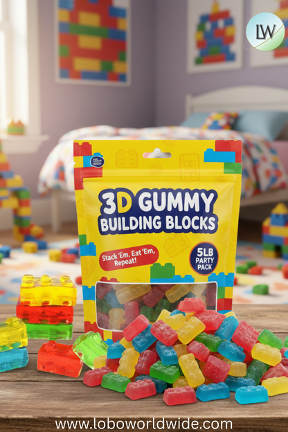 3D Gummy Building Blocks (Various Sizes)