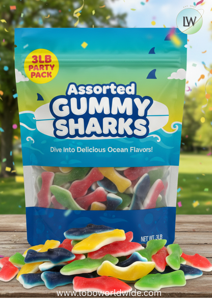 Assorted Gummy Sharks(Various Sizes)