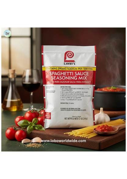 Lawry's 12 oz. Spaghetti Sauce Seasoning Mix - 6/Case