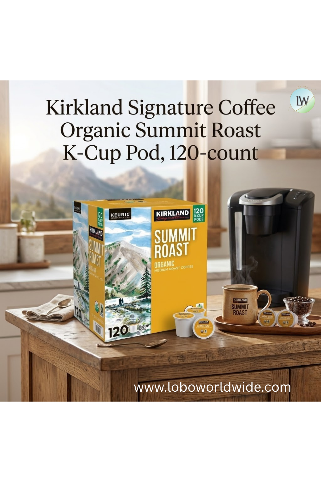 Kirkland Signature Coffee K-Cup Pod, 120-count