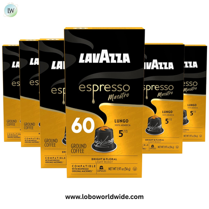Lavazza Leggero Lungo Single Serve Capsules Compatible with Nespresso* Original Machines - 10/Box