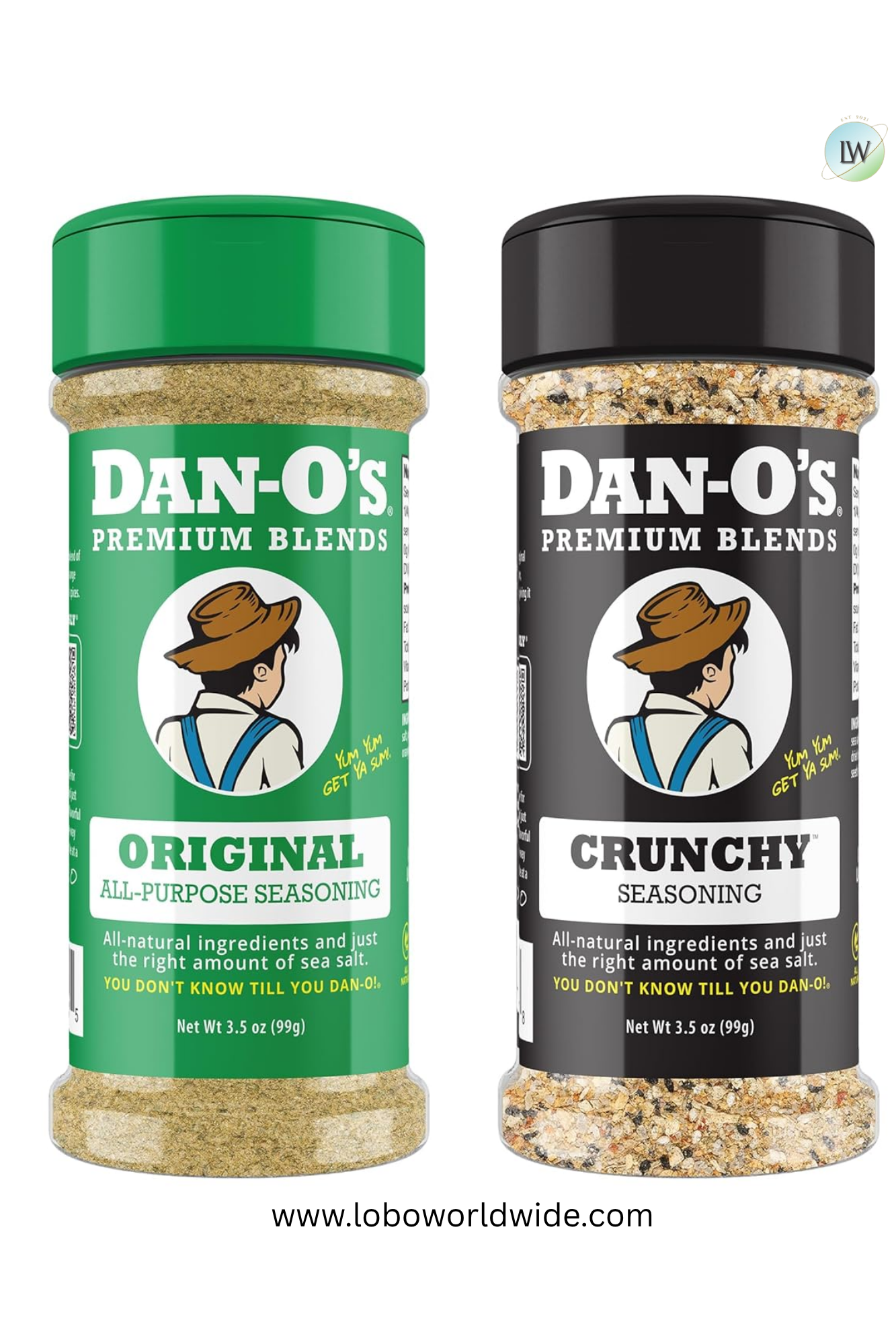 Dan-O's, Small Bottles, 2 Pack, Includes Cheesoning and Jalapeño Cheesoning Seasonings, Sugar Free, Zero Calorie
