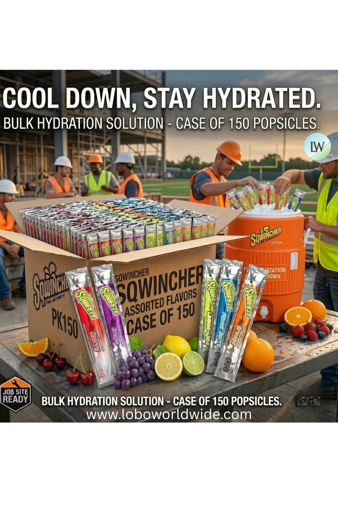Sqwincher Freezer Pop, 3 oz. Yield Per Unit, PK150 (Various Mix Of Flavours)