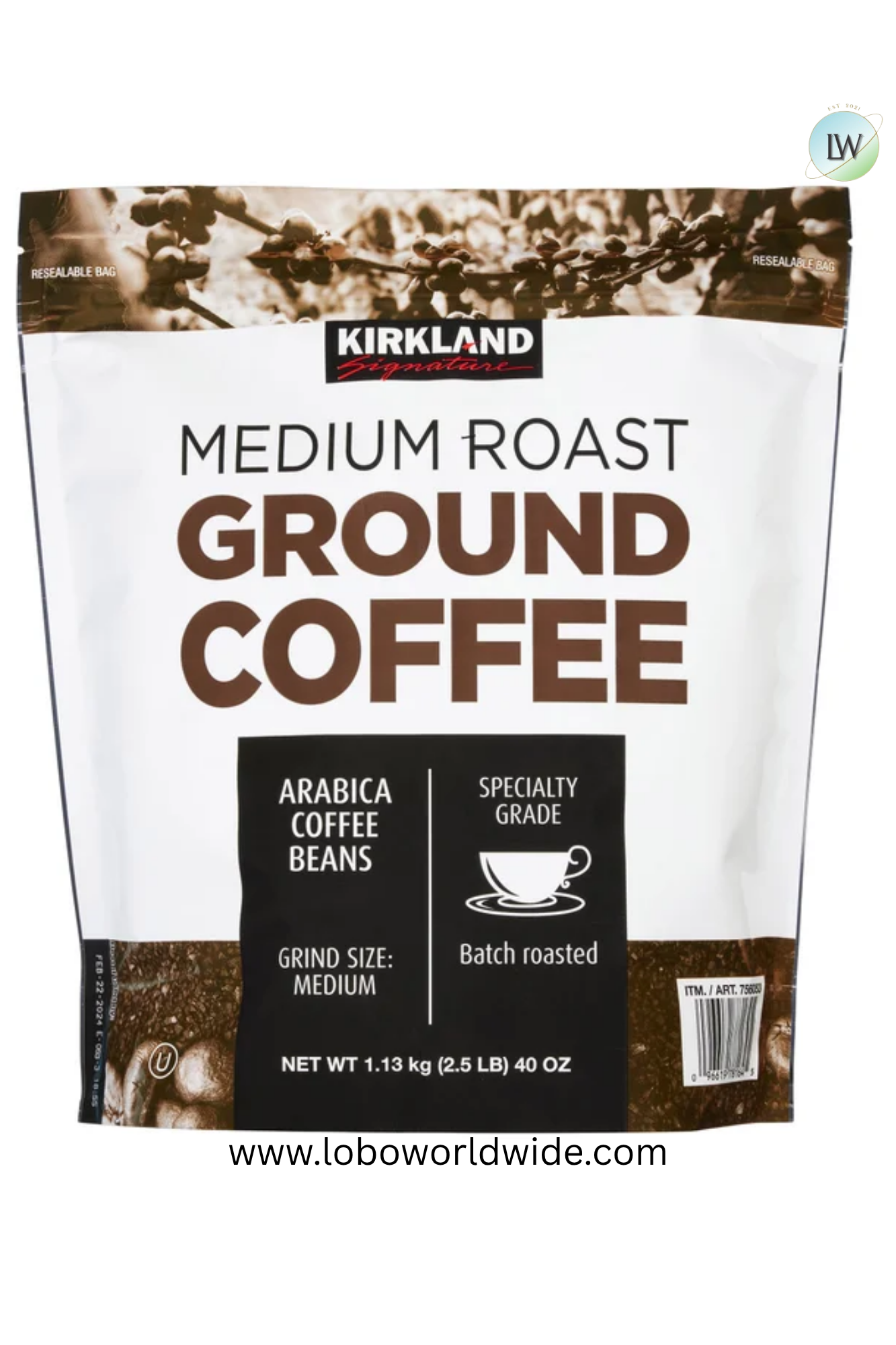 Kirkland Signature Medium Roast Coffee, 40 oz.