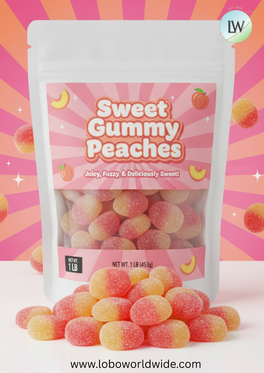 Sweet Gummy Peaches(Various Sizes)