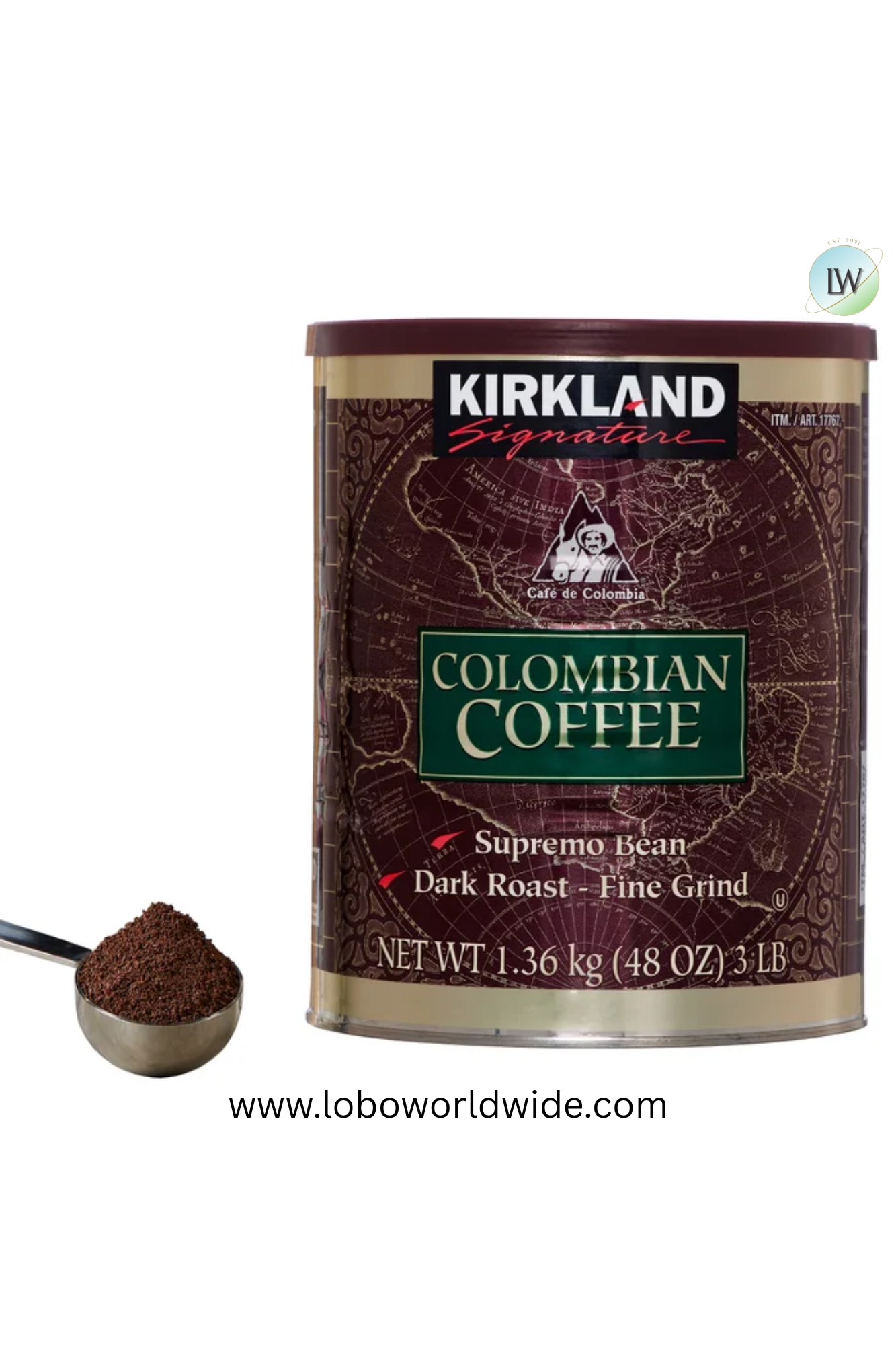Kirkland Signature Coffee, Dark Roast, 3 lbs