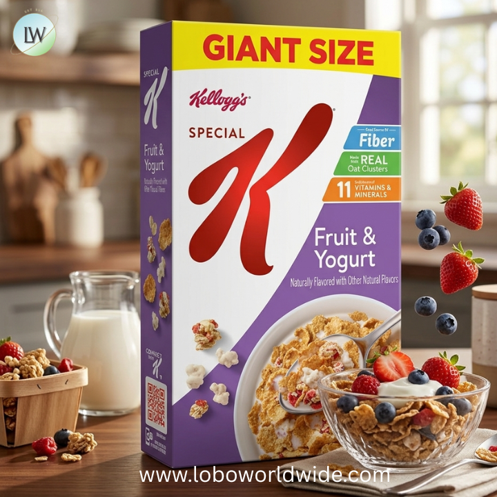 Kellogg's Special K Fruit and Yogurt Breakfast Cereal, Good Source of Fiber