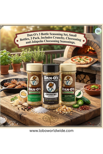 Dan-O's, 3 Bottle Seasoning Set (Variety Pack)