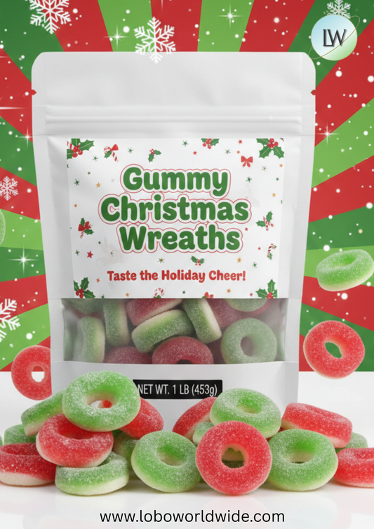 Gummy Christmas Wreaths(Various Sizes)
