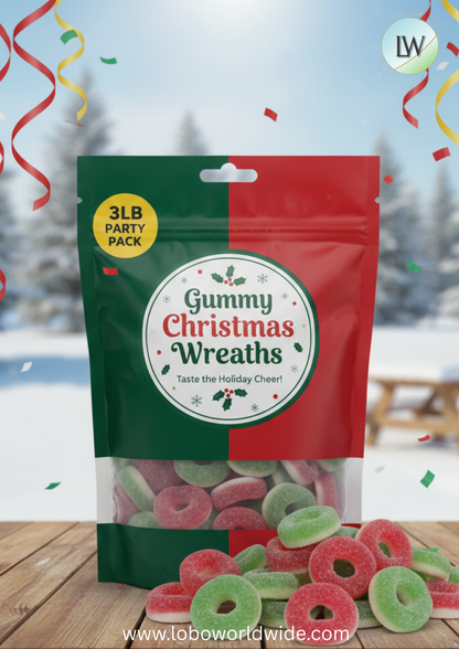 Gummy Christmas Wreaths(Various Sizes)