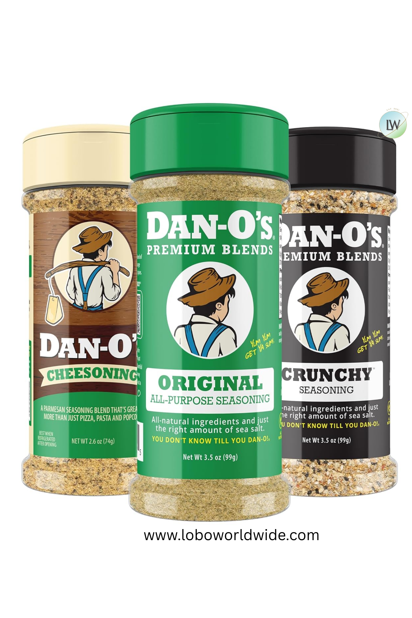 Dan-O's, 3 Bottle Seasoning Set (Variety Pack)
