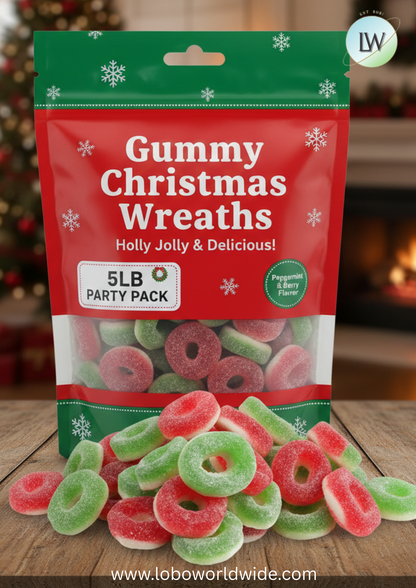 Gummy Christmas Wreaths(Various Sizes)