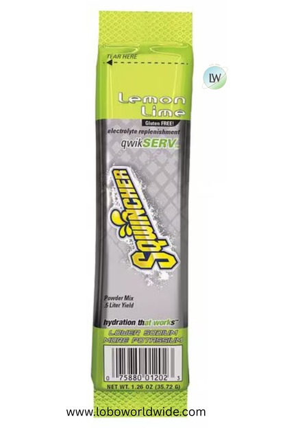 Sqwincher Sports Drink Mix Powder 1.26 oz., Lemon-Lime, PK8