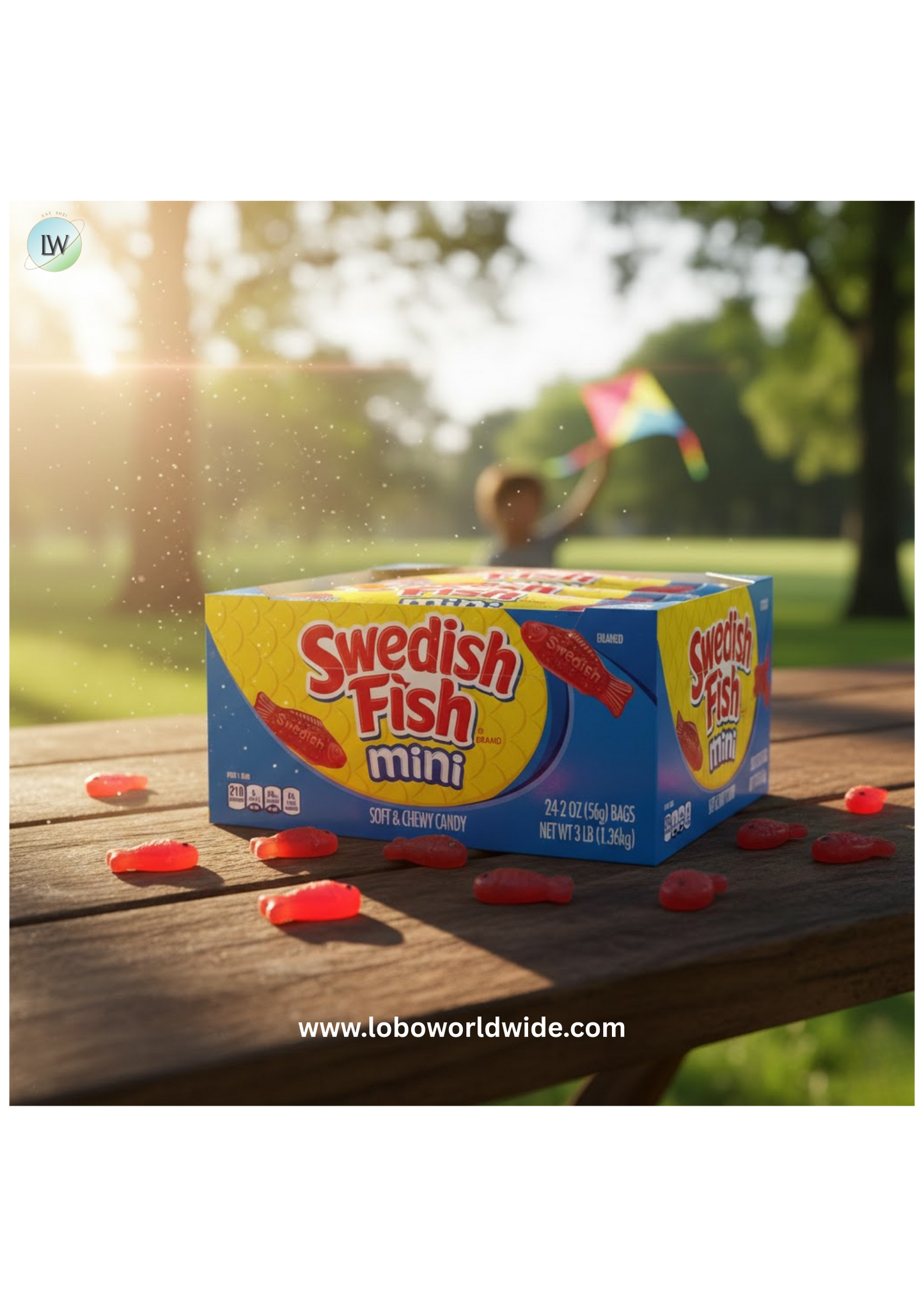 Swedish Fish Mini Soft & Chewy Candy Snack Packs, 24 pk./2 oz
