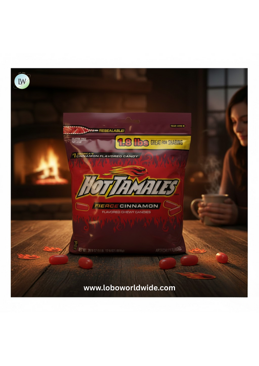 Hot Tamales Fierce Cinnamon Chewy Candy, 28.8 ounce Stand Up Bag, 1 count