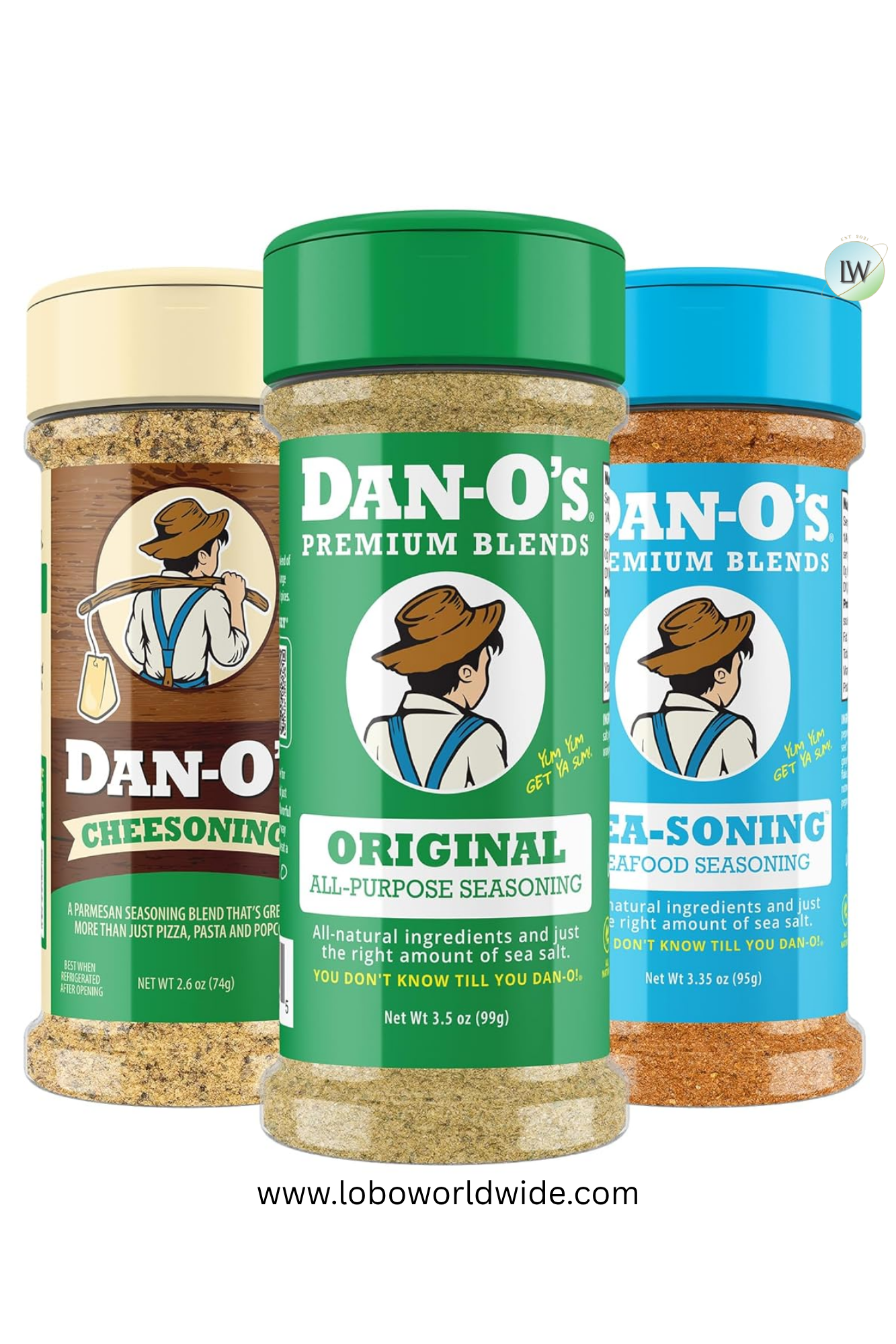 Dan-O's, 3 Bottle Seasoning Set (Variety Pack)