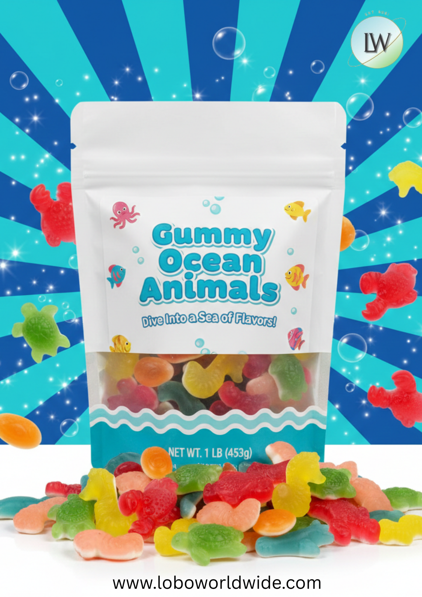 Gummy Ocean Animals(Various Sizes)