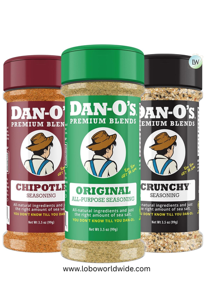 Dan-O's, 3 Bottle Seasoning Set (Variety Pack)