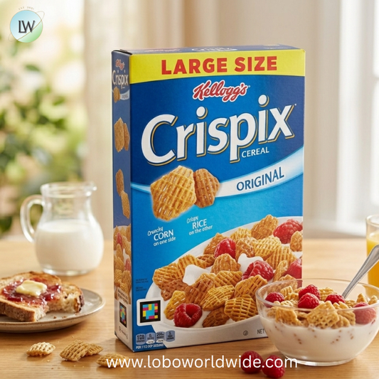 Kellogg's Crispix Breakfast Cereal, Kids Cereal, Family Breakfast, Original, 12oz Box (1 Box)