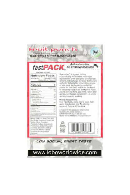 Sqwincher Sugar Free Sports Drink Mix Liquid Concentrate 0.6 oz., Fruit Punch, Pk50