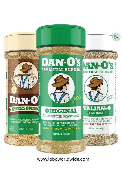 Dan-O's, 3 Bottle Seasoning Set (Variety Pack)