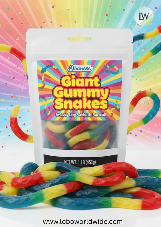 Giant Gummy Snakes – Albanese(Various Sizes)