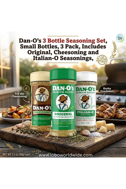 Dan-O's, 3 Bottle Seasoning Set (Variety Pack)