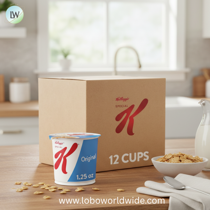 Kellogg's Special K, Breakfast Cereal in a Cup, Bulk Size, 12 Count (Pack of 2, 7.5 oz Trays)