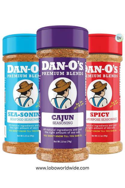 Dan-O's, 3 Bottle Seasoning Set (Variety Pack)