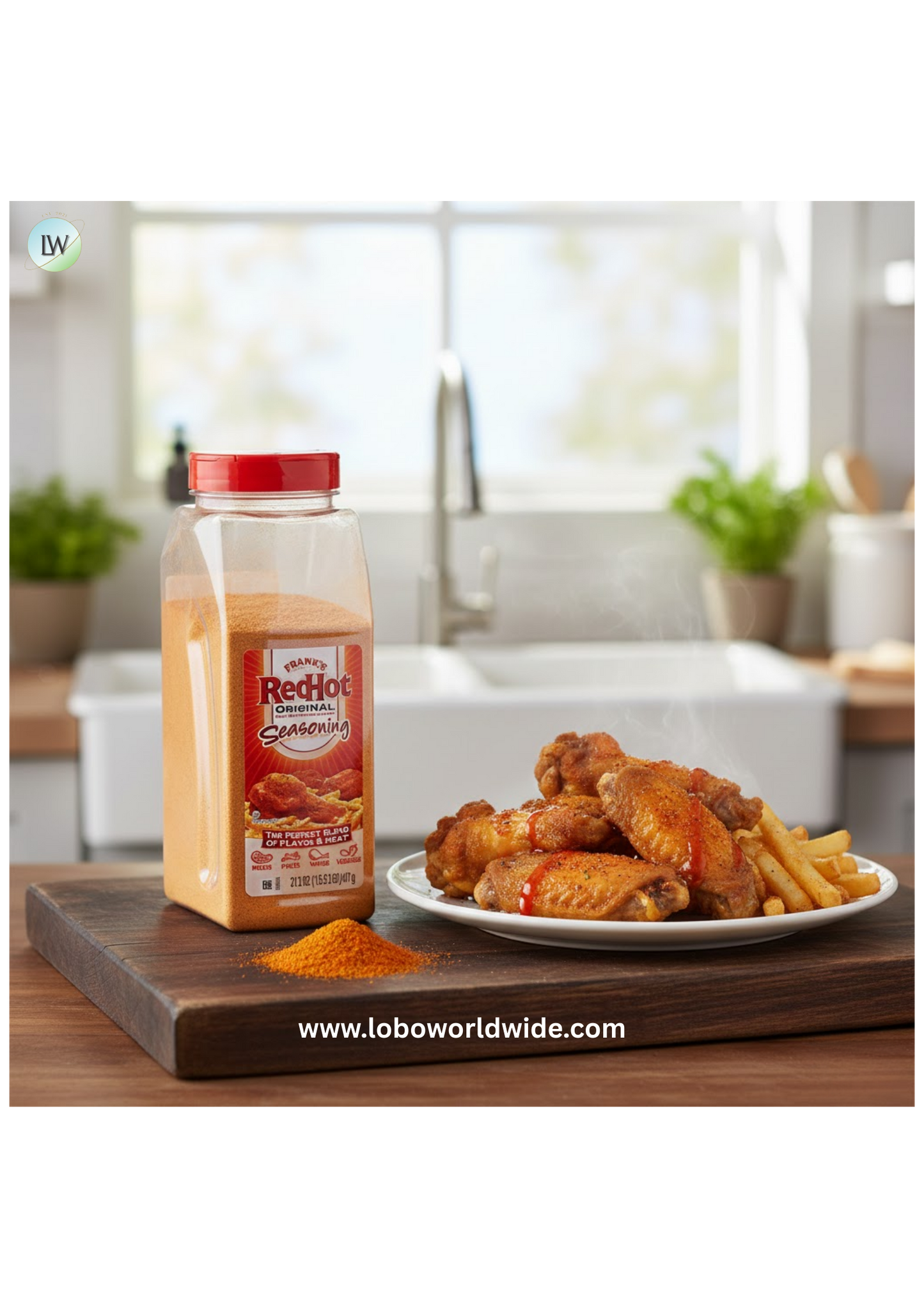 Frank's RedHot Original Seasoning 21.2 oz.