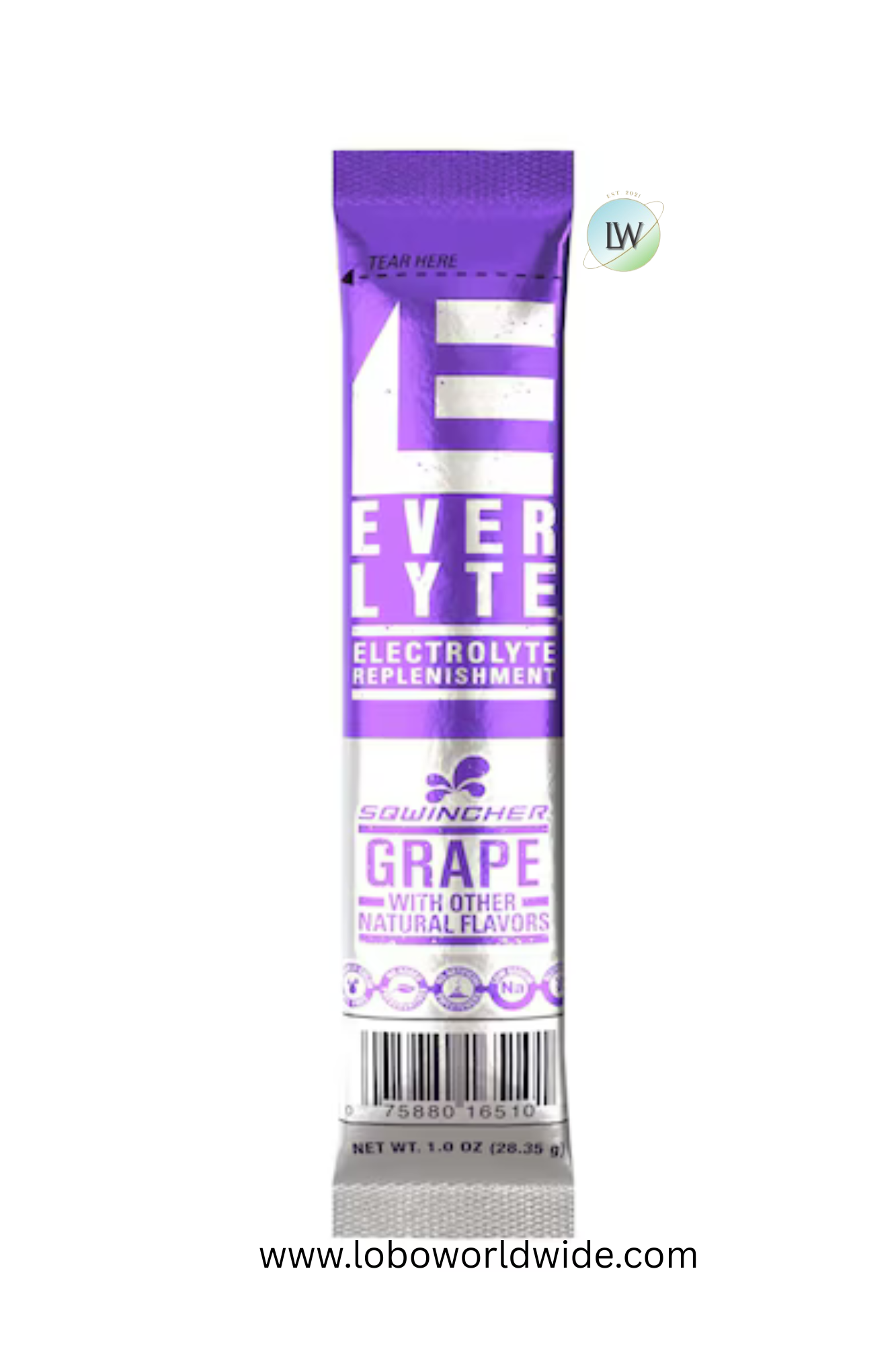 Sqwincher 20oz EverLyte Stik Grape, PK100
