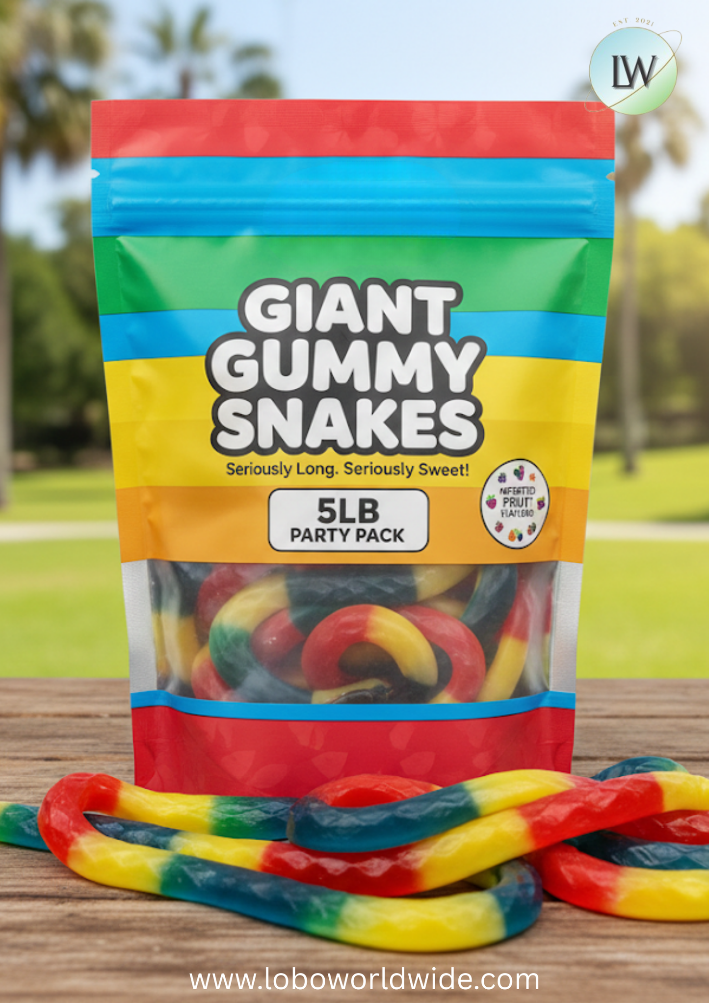 Giant Gummy Snakes – Albanese(Various Sizes)