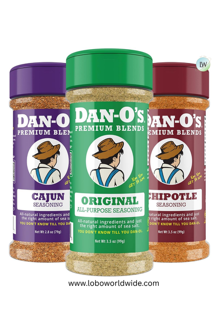 Dan-O's, 3 Bottle Seasoning Set (Variety Pack)