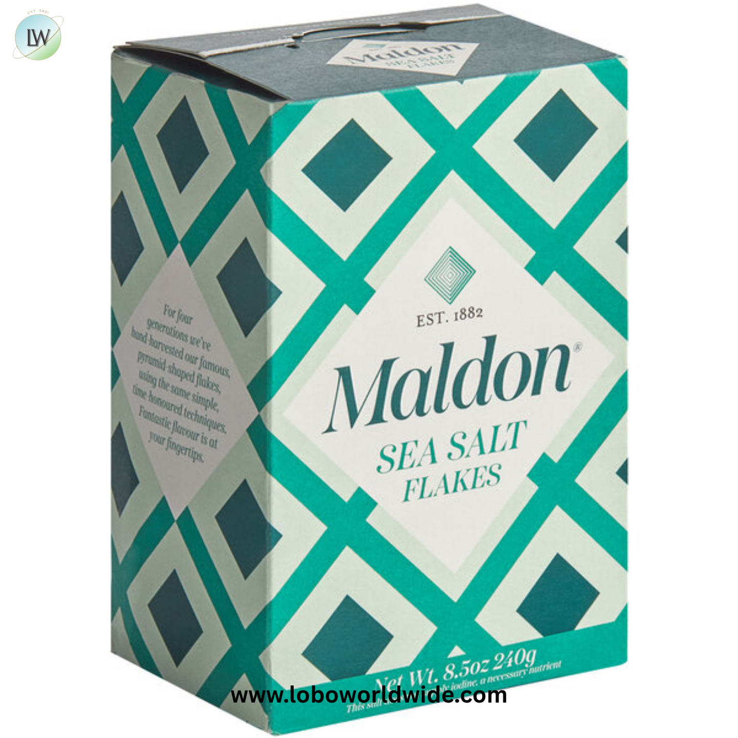 Maldon Sea Salt Flakes 8.5 oz. - 12/Case