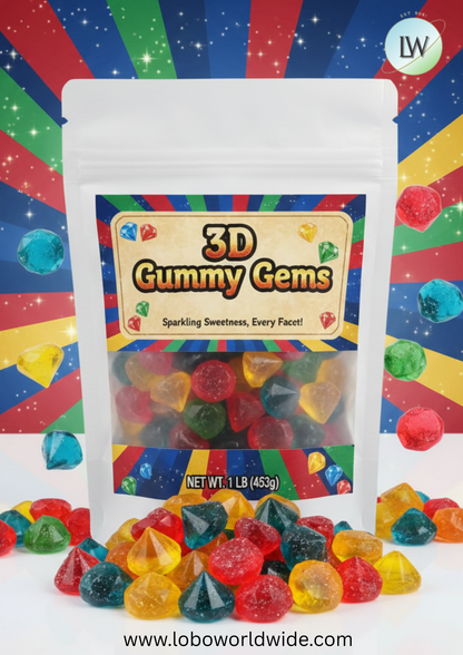 3D Gummy Gems(Various Sizes)