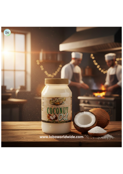 Golden Barrel 32 oz. Coconut Oil - 12/Case